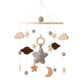 Mobile Baby Wooden Crib Hanging Toy Newborn Nursery Fall 2025 Soothing Music Developmental Gift