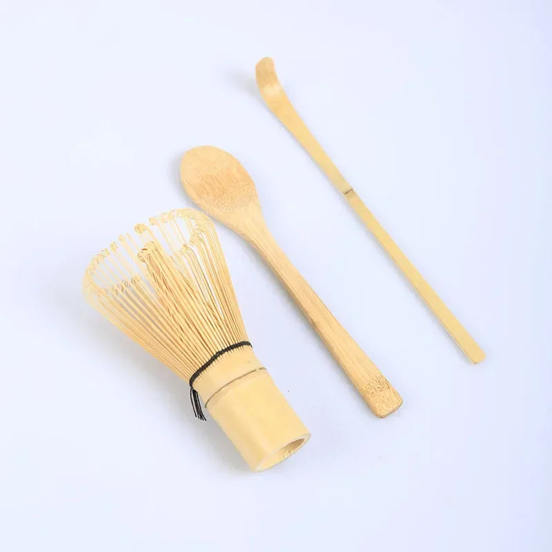 Matcha Whisk Bamboo Tea Kit With Stand Spoon Handmade