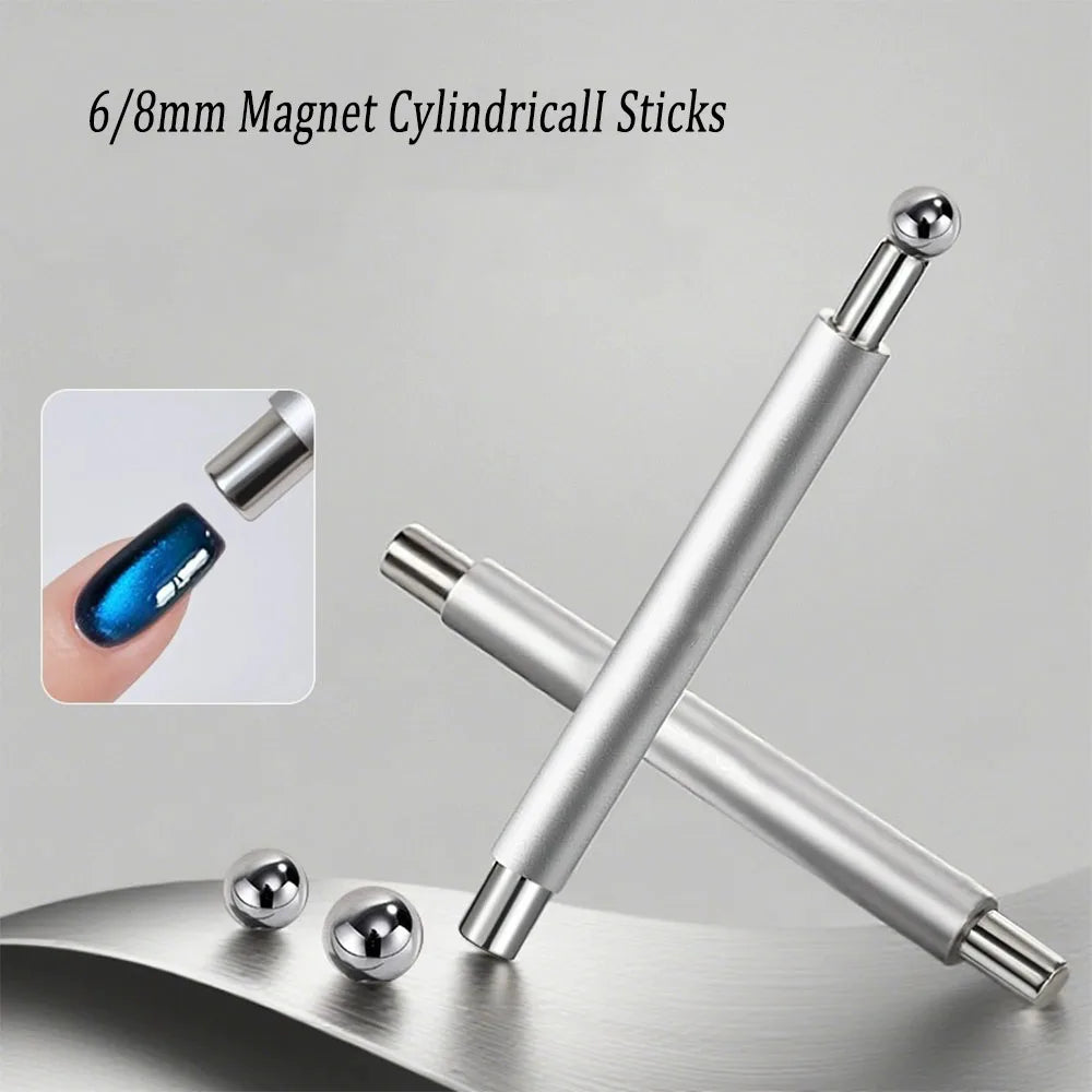 Cat2026 Edition Eye Nail Magnet Double Headed Magnetic Pen Device For Precise Nail Art Design TikTok Viral Fall