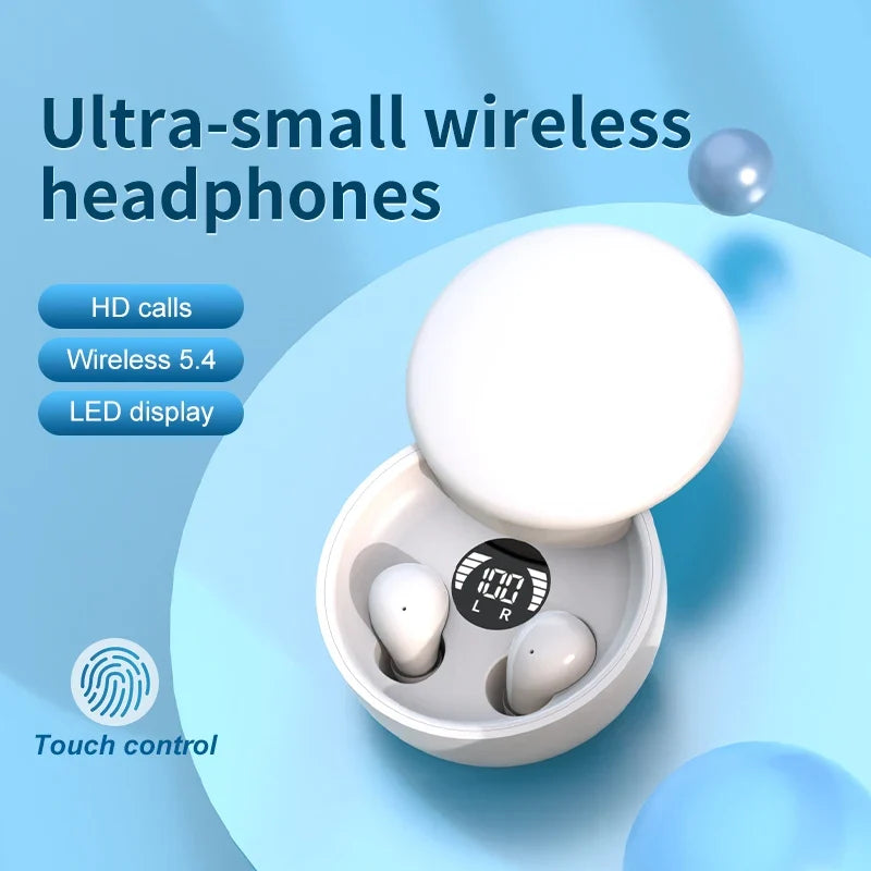 Cordless Earbuds Travel-Friendly In Ear Design Bluetooth 5 Long Battery Life Sleep and Sports Back to School 2026 Gift
