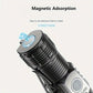 Tactical LED Mini Flashlight - USB Battery-Powered 5 Modes Work Light for Hiking, Camping, Car Repair, Travel-Friendly Torch with Clip & Magnet