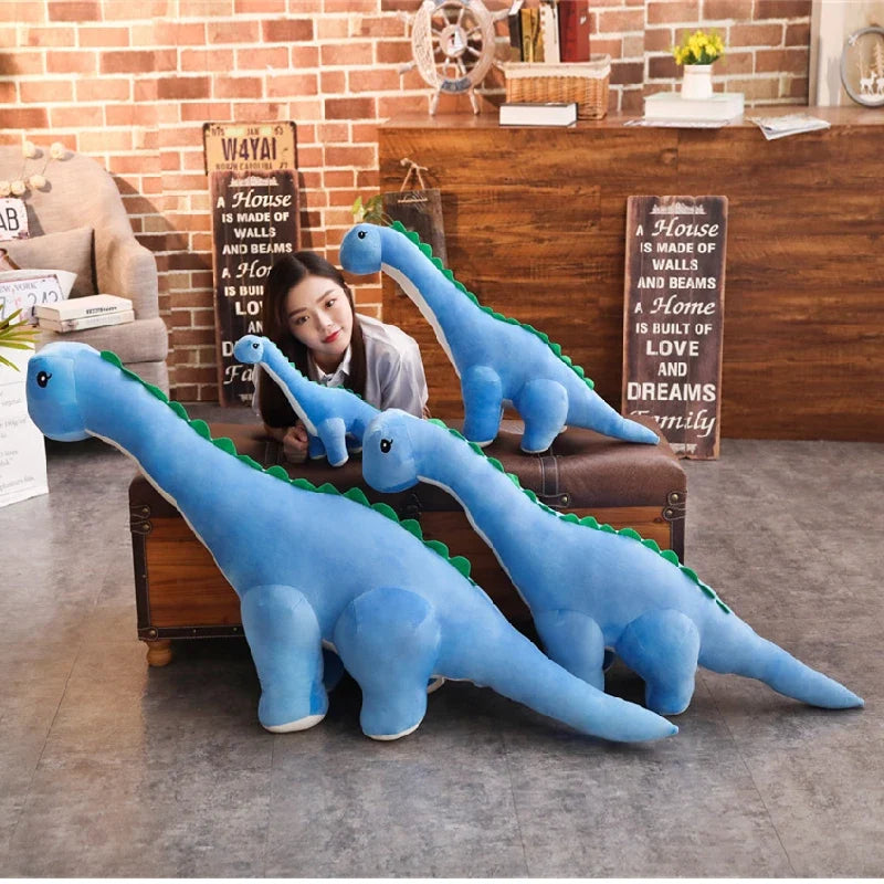 Giant Plush Diplodocus Dinosaur Pillow 150cm Cute Stuffed Toy for Kids Great Birthday Gift!