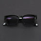 mirror lens, anti-mist outdoor driving shades, wide coverage – Men's square frame sunglasses UV400