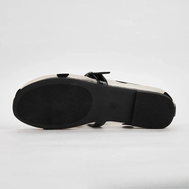 Women Breathable Mary Jane Flats - Round Toe Mesh, Casual
