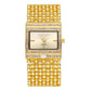 Diamond Kit Square Dial Ladies Quartz Wristwatch, Crystal Band, Fall 2026 Gift Idea – Gold Watch