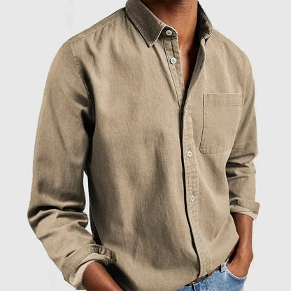 Down Turn Collar Casual Blouse Long Sleeve Tees Solid Button Cardigan Autumn