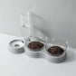 Raised Pet Feeding Station Tilted 3-Bowl Design With 500ML Water Bottle Fall 2025 Comfort-Grip Spine Protection