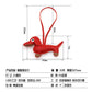 Pu Dachshund Leather Bag Charm Baseball Keychain Gift