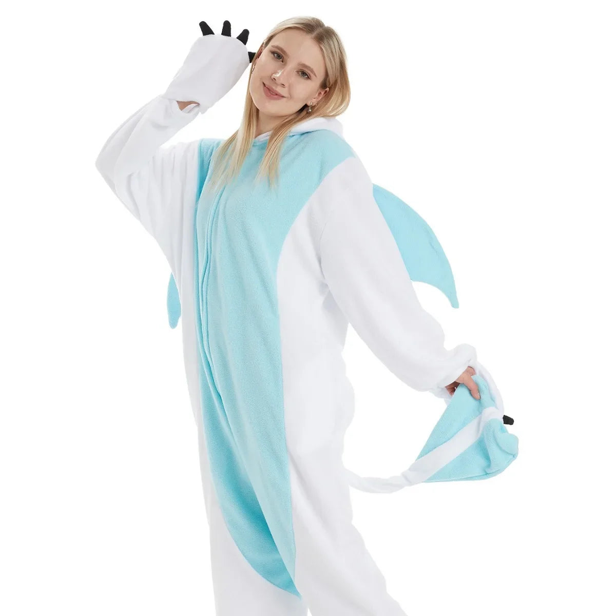Toothless Kigurumi Dragon Pajamas Jumpsuit for Kids Adults