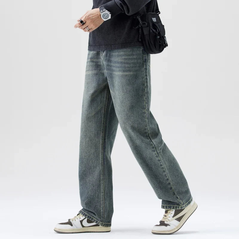 Men's Heavyweight Jeans - Loose Straight, Cotton Street
