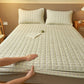 Protector Mattress Quilted Plaid Cover Breathable Antibacterial Bedding Fall 2025 Fresh Sleep