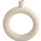Ceramic Vase Embryo Sculptural Tabletop Vase Scandinavian Minimalist Household Decor Fall 2025 Ideal For Dry Flower Display