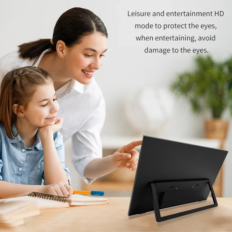 Travel-Friendly 15.6 Inch FHD IPS Monitor Dual Screen USB C