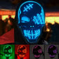 Glowing LED Skull Mask Full Face Halloween 2025 Cosplay