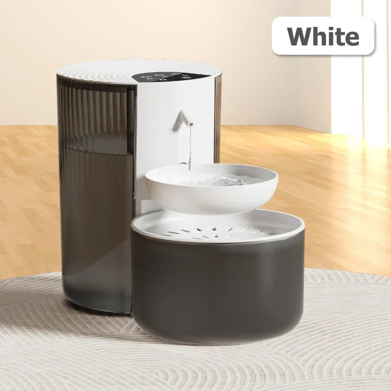 Automatic Pet Water Dispenser Battery-Powered Cordless Cat Dog Fountain Dumping Water Change Fall 2025 Fresh Water