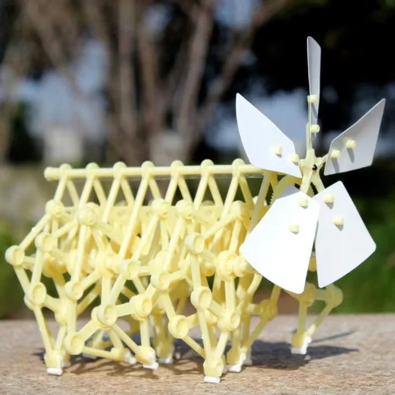 Wind Powered Robot Kit DIY Bionic Walking Toy STEM Experiment Summer 2025 Hands On Non Motor-Driven Gift