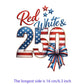 Iron2026 Edition On Patches USA Flag Bald Eagle Heat Transfer Kit Patriotic 4th Of July DIY Clothing Decor