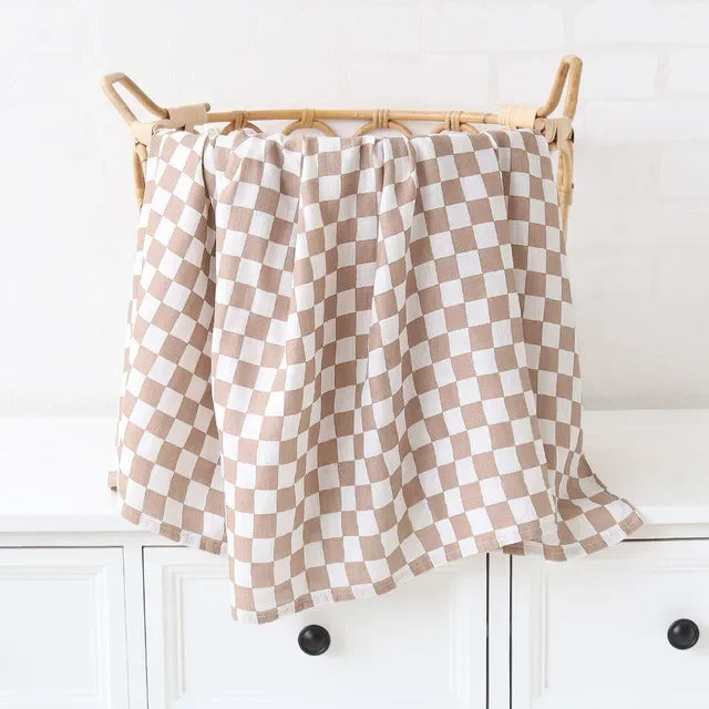 Muslin Bamboo Swaddle Blanket 120x120 Cm Floral Newborn Bedding Fall 2025 Breathable Eco Friendly Baby Gift