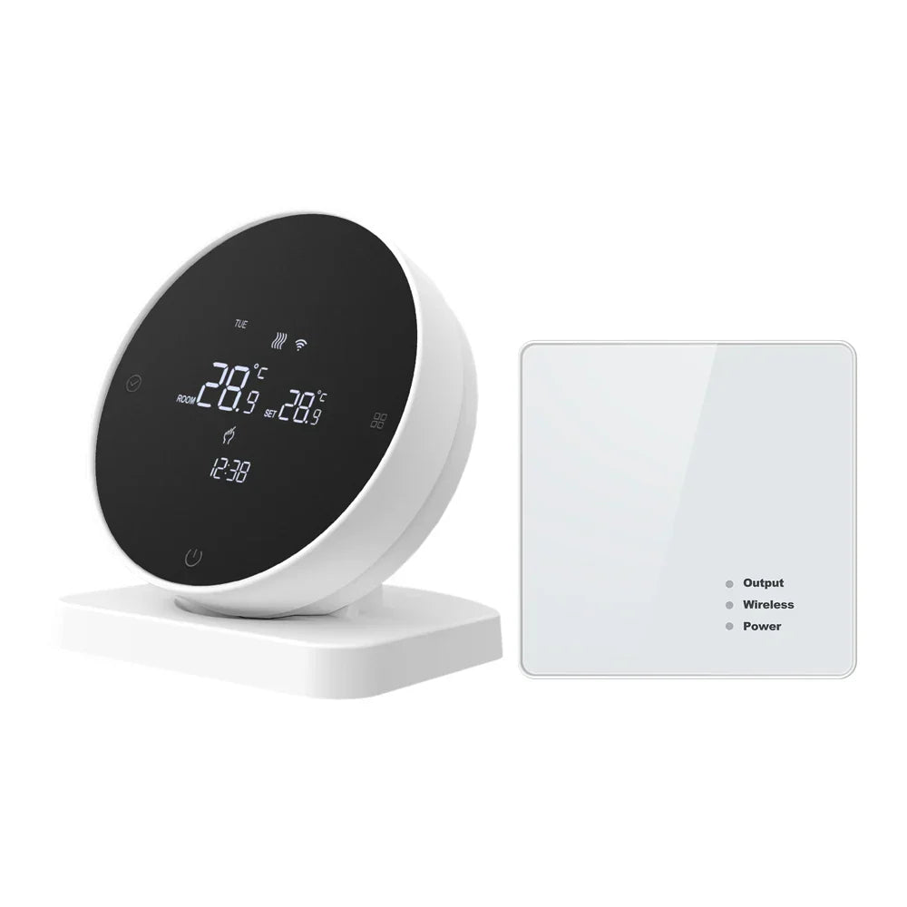 Smart2025 Edition Thermostat WiFi Temperature Controller for Water and Gas Boilers Two Piece Voice Assistant Compatible Fall