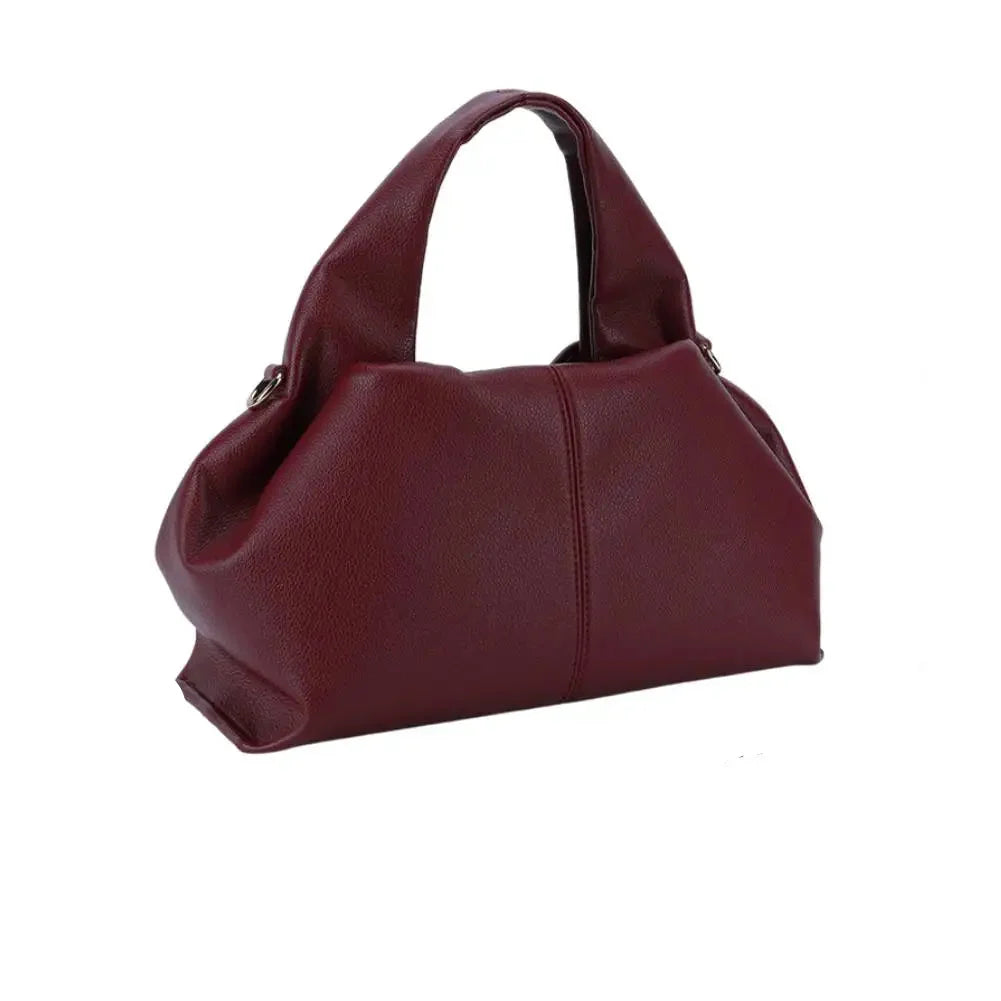 Fashion Clouds Shoulder Bag PU Leather Retro Crossbody Bag for Ladies, Great Lunchbox Tote