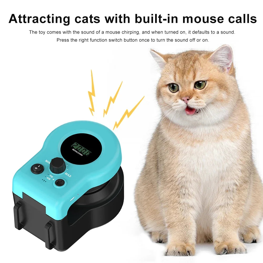 Flexible Speed Cat Wheel Exerciser - Indoor Treadmill for Active Cats, Remote Control Toy