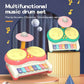 Kids Electronic Musical Keyboard Piano & Drum Kit - Educational Playset for Boys and Girls Aged 3+, Sturdy Plastic Musical Instruments Toy