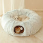 Bed Cat 95 Cm 2 In 1 Round Plush Nest House Fall 2025 Cozy Removable Cover Washable Deep Sleep
