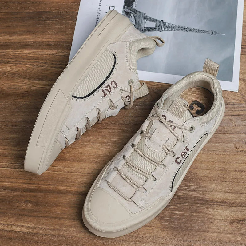 Sturdy men's outdoor sneakers - anti-slip wear-resistant fabric upper, for hiking and casual everyday