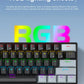 60 Percent Mechanical Mini Keyboard Wired RGB Travel-Friendly