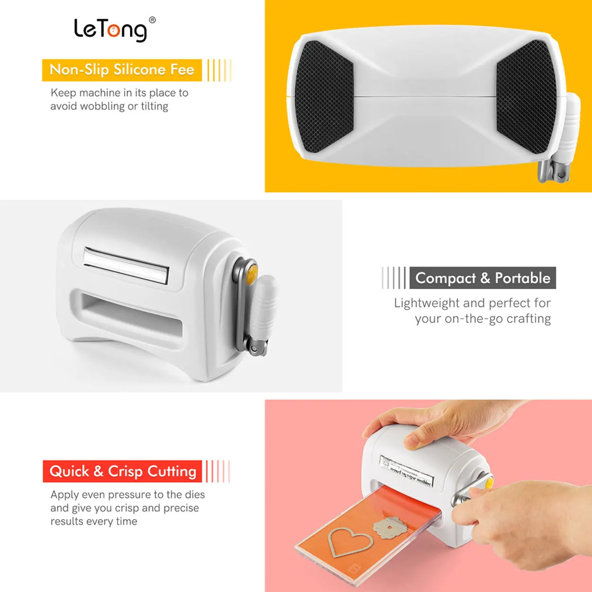 Travel-Friendly Hand-Operated Die Cutting And Embossing Machine For Cards