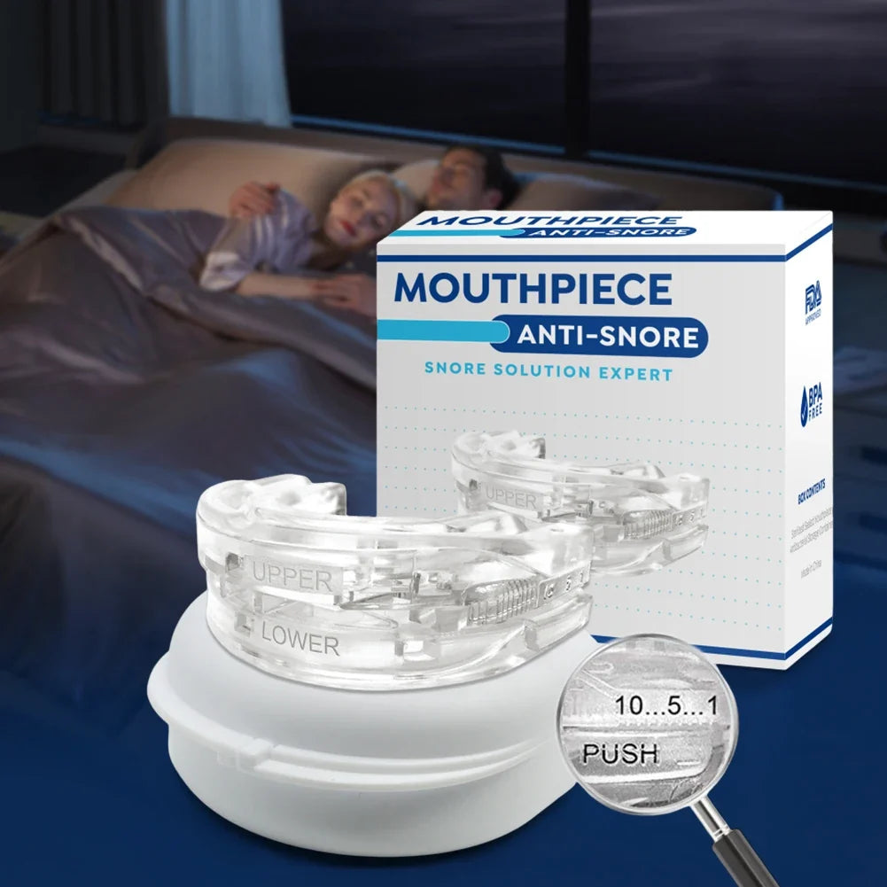 Light & Reusable – Travel-Friendly Mouth Guard with Storage Box
