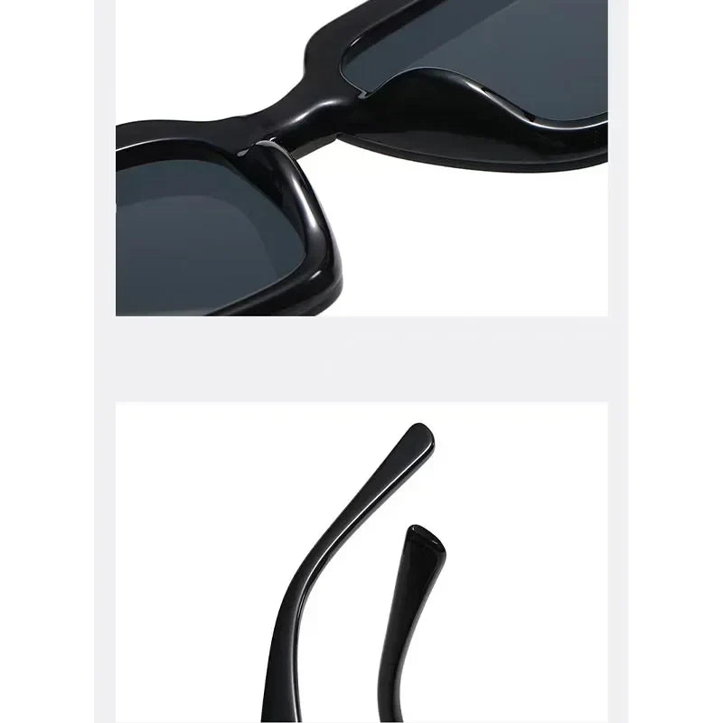 Frame Large Square Sunglasses Women Designer UV400 Travel Eyewear Outdoor Fashion
