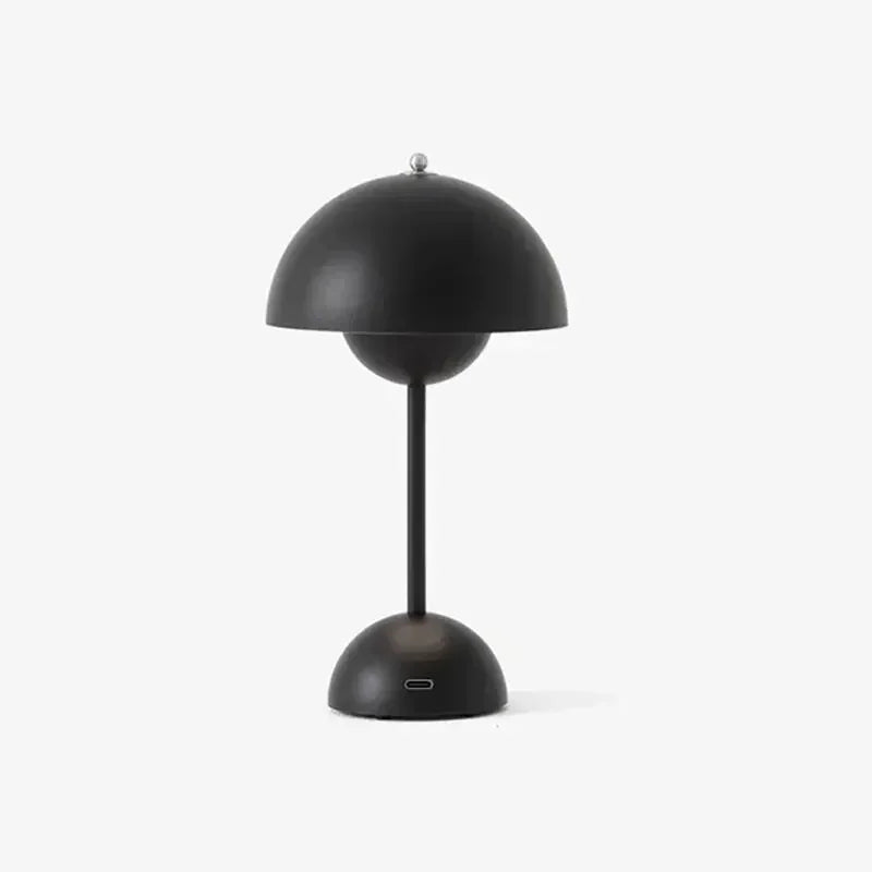 Battery-Powered Table Lamp Scandinavian Flower Bud With Iron Touch Switch Fall 2026 Household Decor For Bedroom Or Nightstand