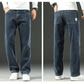 Men’s Stretchy Jeans - Wide Leg, Cotton, Business Casual