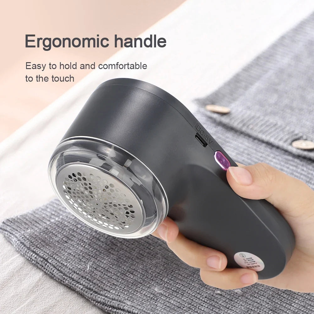 Battery-Powered Fabric Lint Remover Travel-Friendly Clothes Shaver