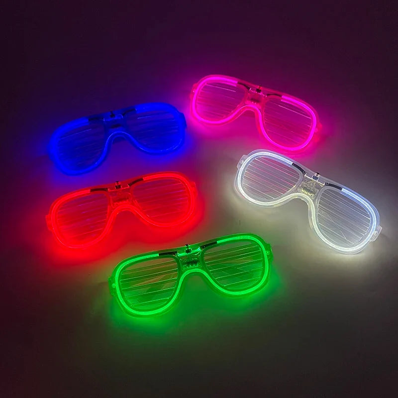 Shape Heart Glow LED Glasses -  Party Glasses for Kids and Adults, 5 Colors Neon Supplies