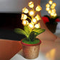 Lily Knitted Of The Valley Cotton Rope Pot Lamp Cozy