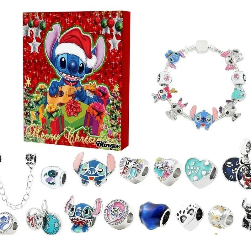 2025 Disney Advent Calendar Bracelets - 24 Days DIY Jewelry Countdown for Christmas Gifts