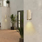 Yellow Japandi Marble LED Wall Sconce Wabi Sabi Bedside Light