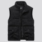 Mens Insulating Fleece Vest - Quilted Corduroy, Casual