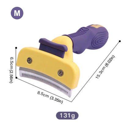 Stainless Steel Pet Grooming Brush - Anti-Lice Comb for Dogs & Cats, Hair Maintenance Supplies