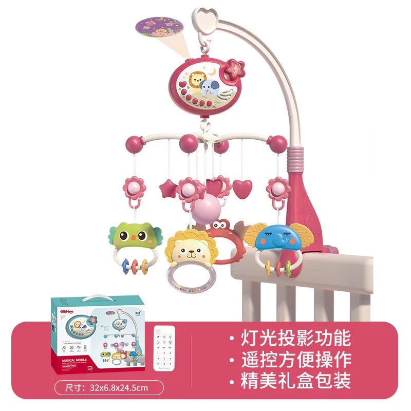 Baby Musical Mobile Projection Remote Newborn Sensory Toys