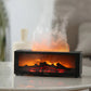 Creative Fireplace Air Humidifier Diffuser with LED Light Remote Control for Household Gift