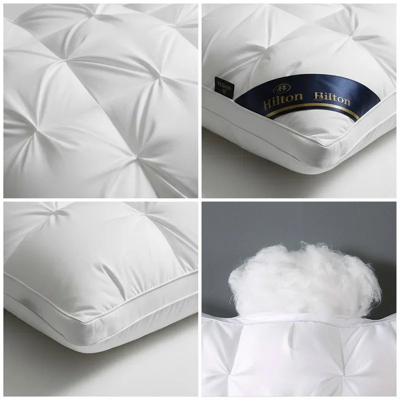 Pillow 60x30cm Cotton Filled Neck Support Hotel Pillow Spring 2026 Household Decor Gift Idea