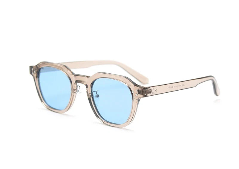 Style Korean Retro Sunglasses for Women TR90 Polygon Polarized UV400 Green Brown 2025 Summer