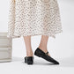 Women Supportive Mary Jane Flats - Square Toe, Leather