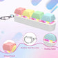 Fidget Keyboard Toy LED Keychain 4 In 1 Stress Relief