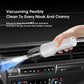 Battery-Powered Hand-Held Car Vacuum Cleaner - Cordless Travel-Friendly Dust Removal for Household Cleaning
