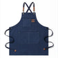 Canvas Apron Flexible Crossback Work Apron For Kitchen Chef Restaurant Cafe Fall 2025 Sturdy Pockets