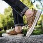 Sturdy men's outdoor sneakers - anti-slip wear-resistant fabric upper, for hiking and casual everyday